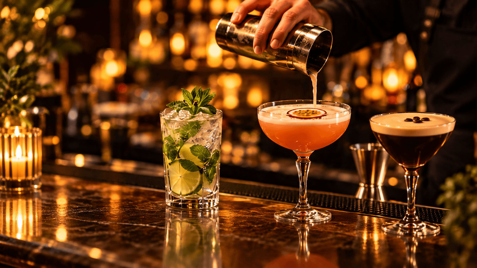 Cocktails at Churchill Bar Karon